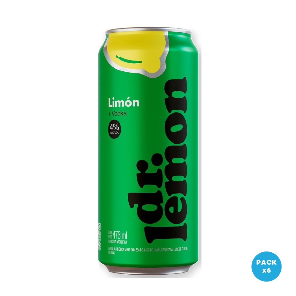 Dr. Lemon - Americano Con Limón Lata 473ml - 1 Six Pack
