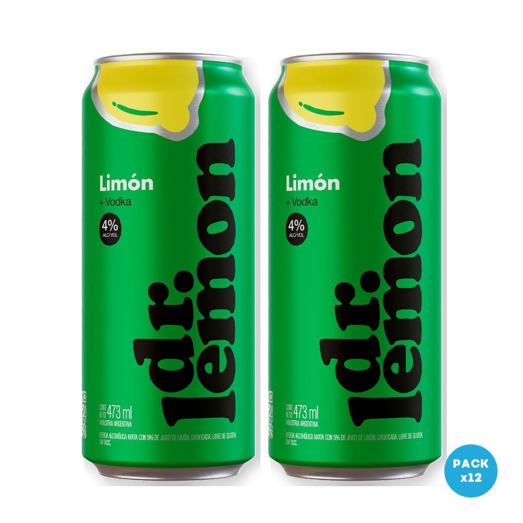 Dr. Lemon – Americano Con Limón Lata 473ml – 2 Six Packs Dr. Lemon - Americano Con Limón Lata 473ml - 2 Six Packs