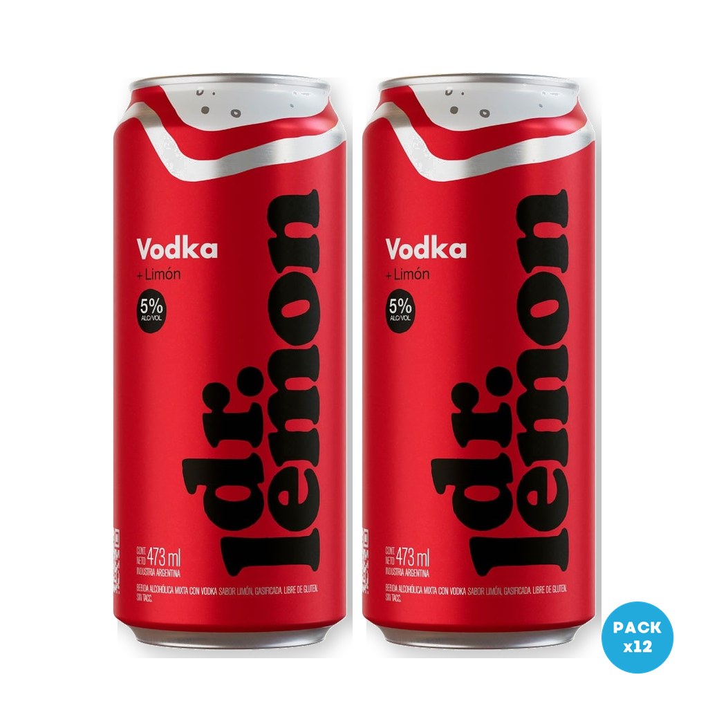 Dr. Lemon – Americano Con Vodka Lata 473ml – 2 Six Packs Dr. Lemon - Americano Con Vodka Lata 473ml - 2 Six Packs