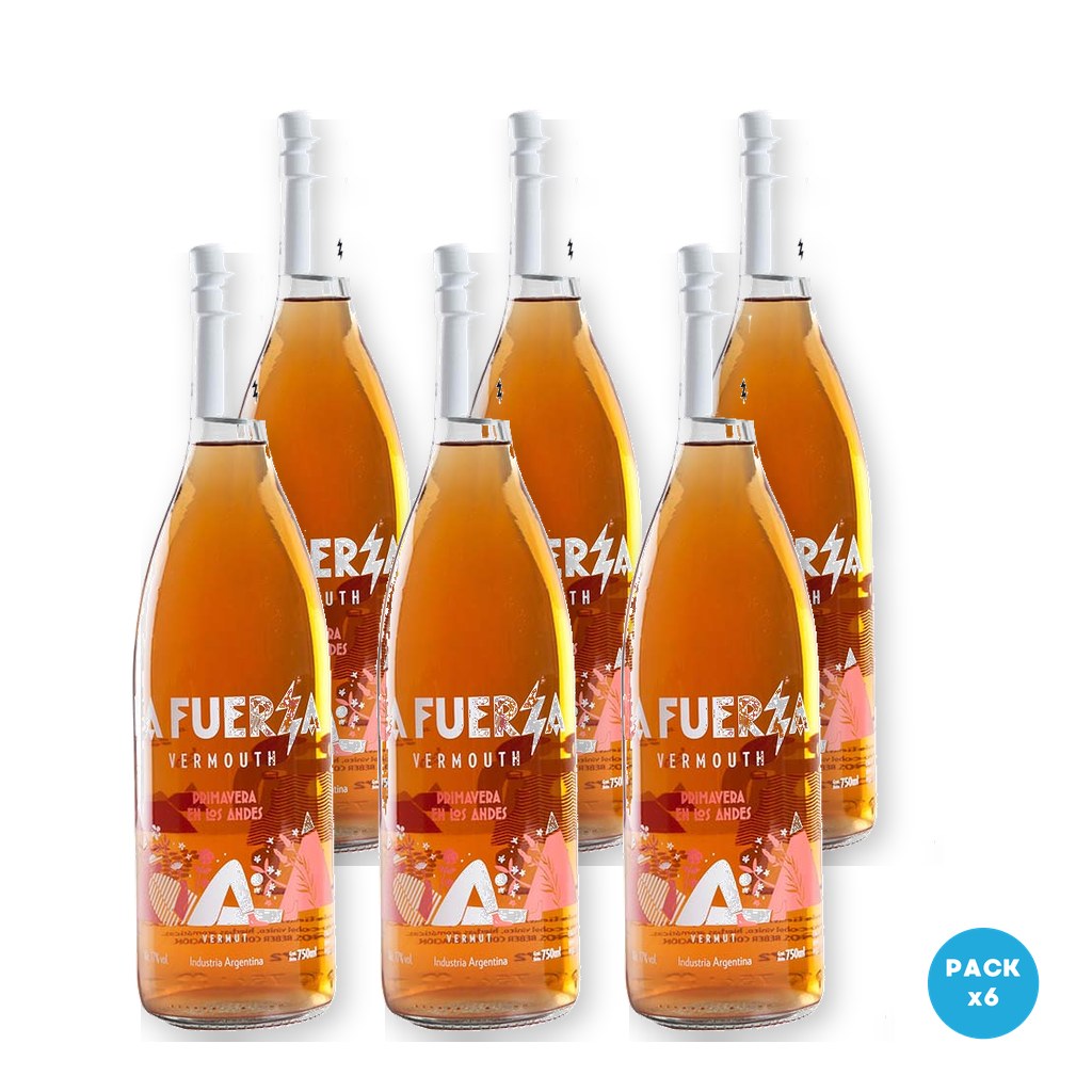 La Fuerza – Vermouth Primavera De Los Andes Sabor Torrontés Y Botánicos 750ml – 6 unidades La Fuerza - Vermouth Primavera De Los Andes Sabor Torrontés Y Botánicos 750ml - 6 unidades