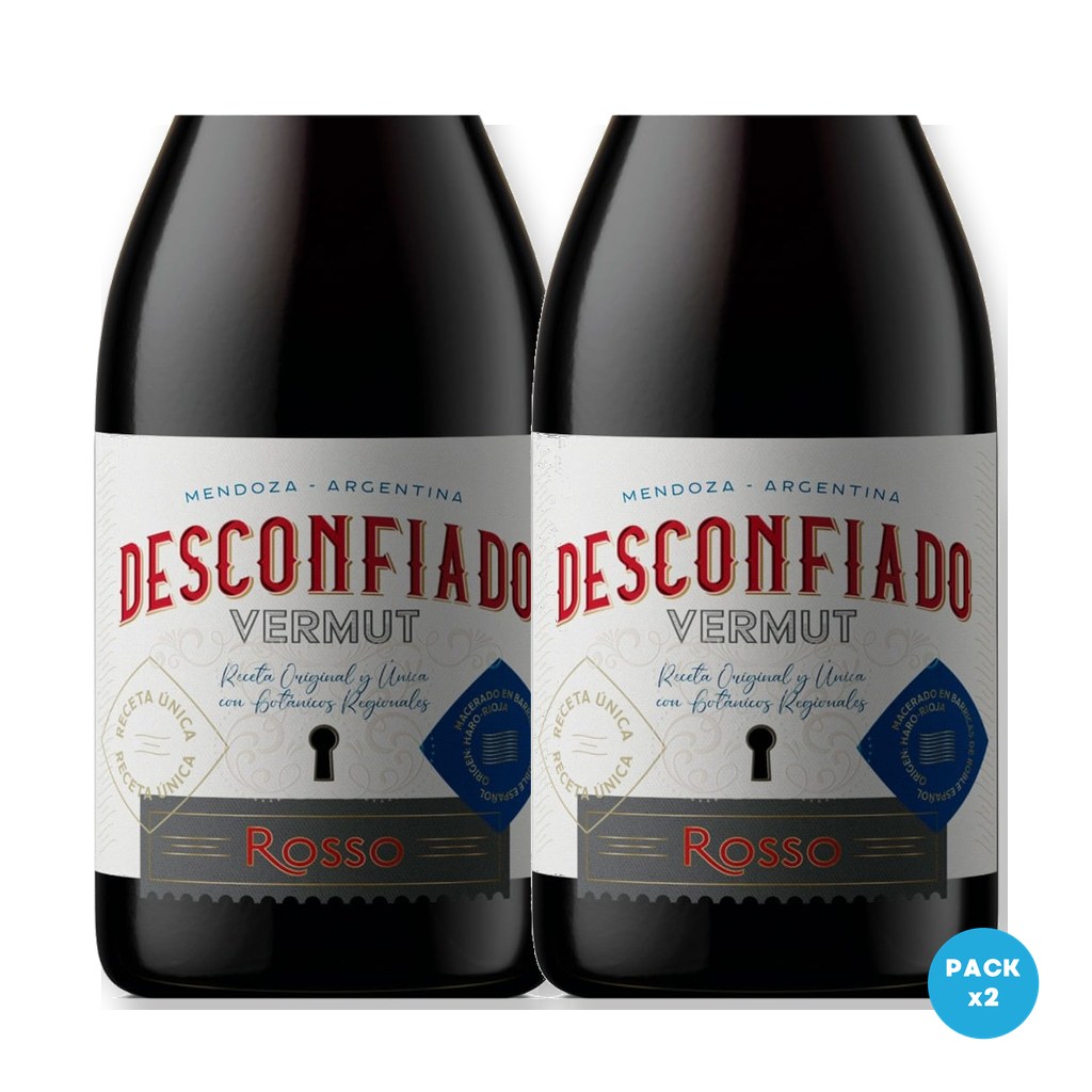Desconfiado – Vermut Rosso 750ml – 2 unidades Desconfiado - Vermut Rosso 750ml - 2 unidades