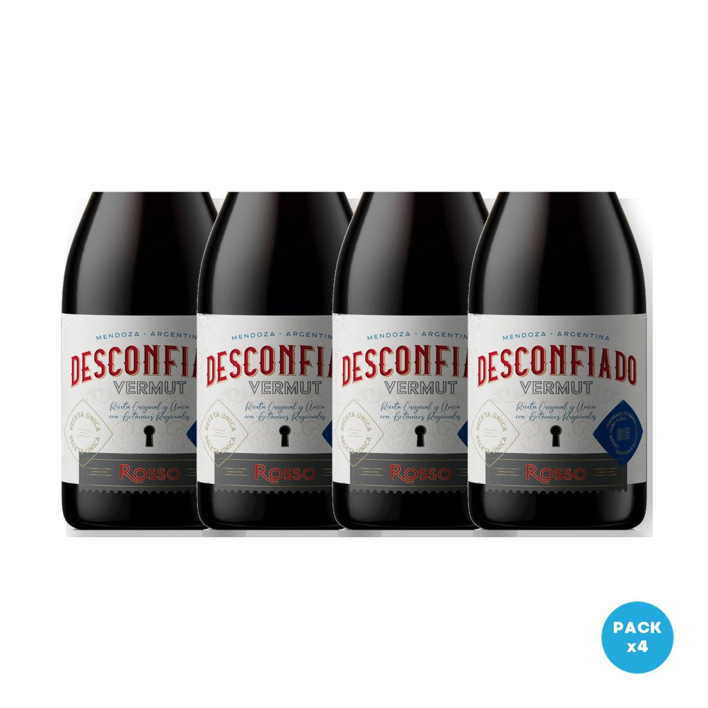 Desconfiado – Vermut Rosso 750ml – 4 unidades Desconfiado - Vermut Rosso 750ml - 4 unidades