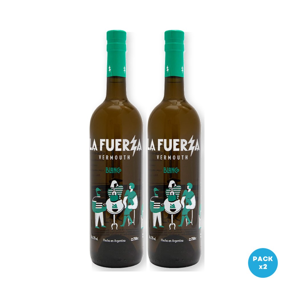 La Fuerza – Vermouth Sabor Blanco 750ml – 2 unidades La Fuerza - Vermouth Sabor Blanco 750ml - 2 unidades