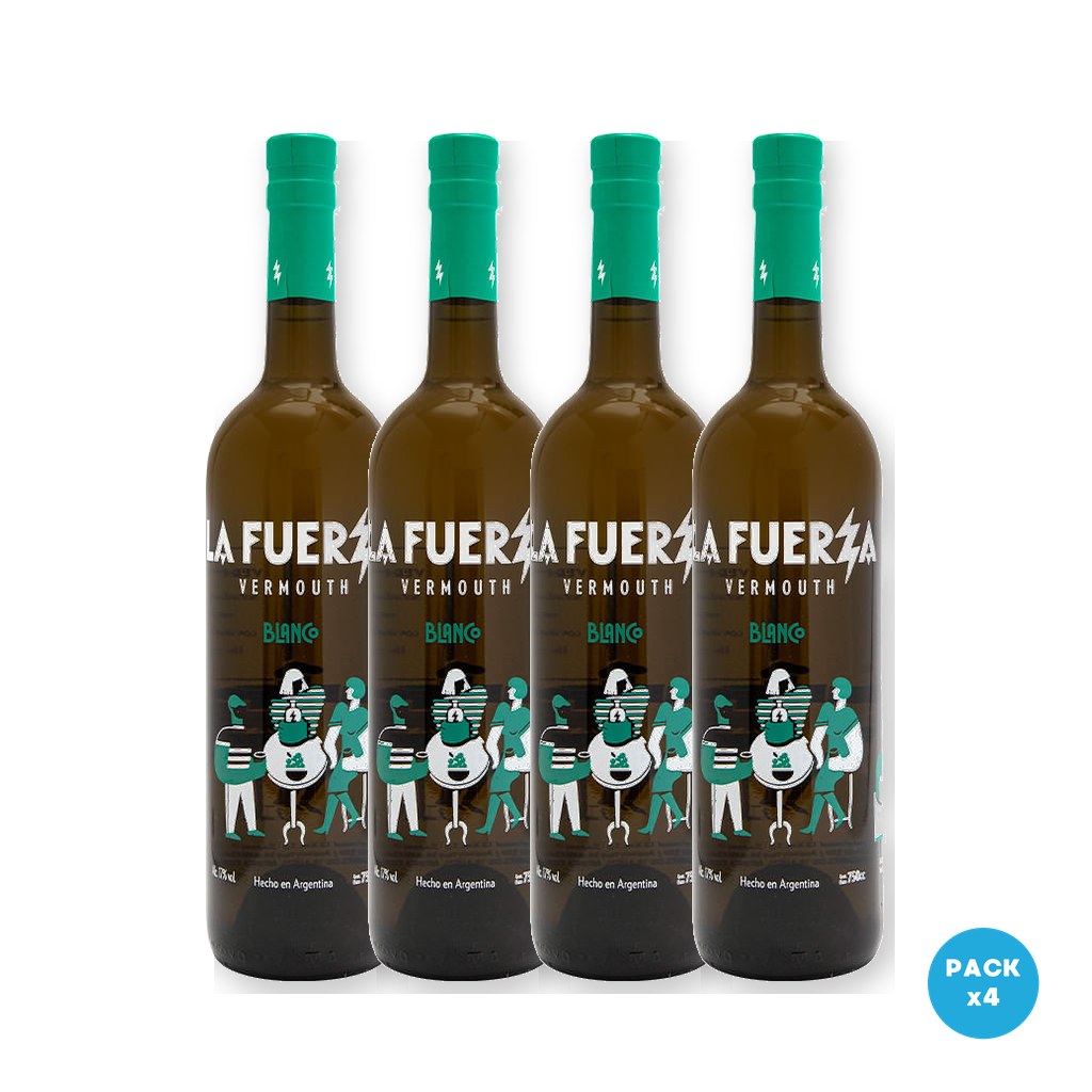 La Fuerza – Vermouth Sabor Blanco 750ml – 4 unidades La Fuerza - Vermouth Sabor Blanco 750ml - 4 unidades