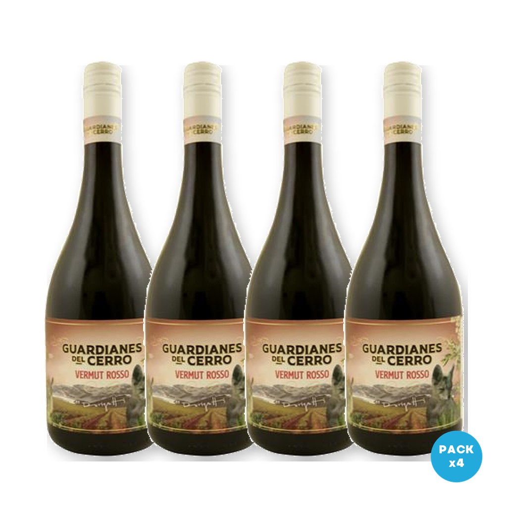 Guardianes Del Cerro – Vermouth Rosso 750ml – 4 unidades Guardianes Del Cerro - Vermouth Rosso 750ml - 4 unidades