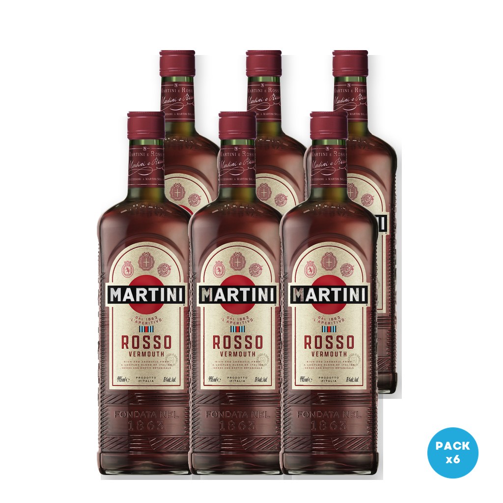 Martini – Vermouth Rosso 995ml – 6 unidades Martini - Vermouth Rosso 995ml - 6 unidades