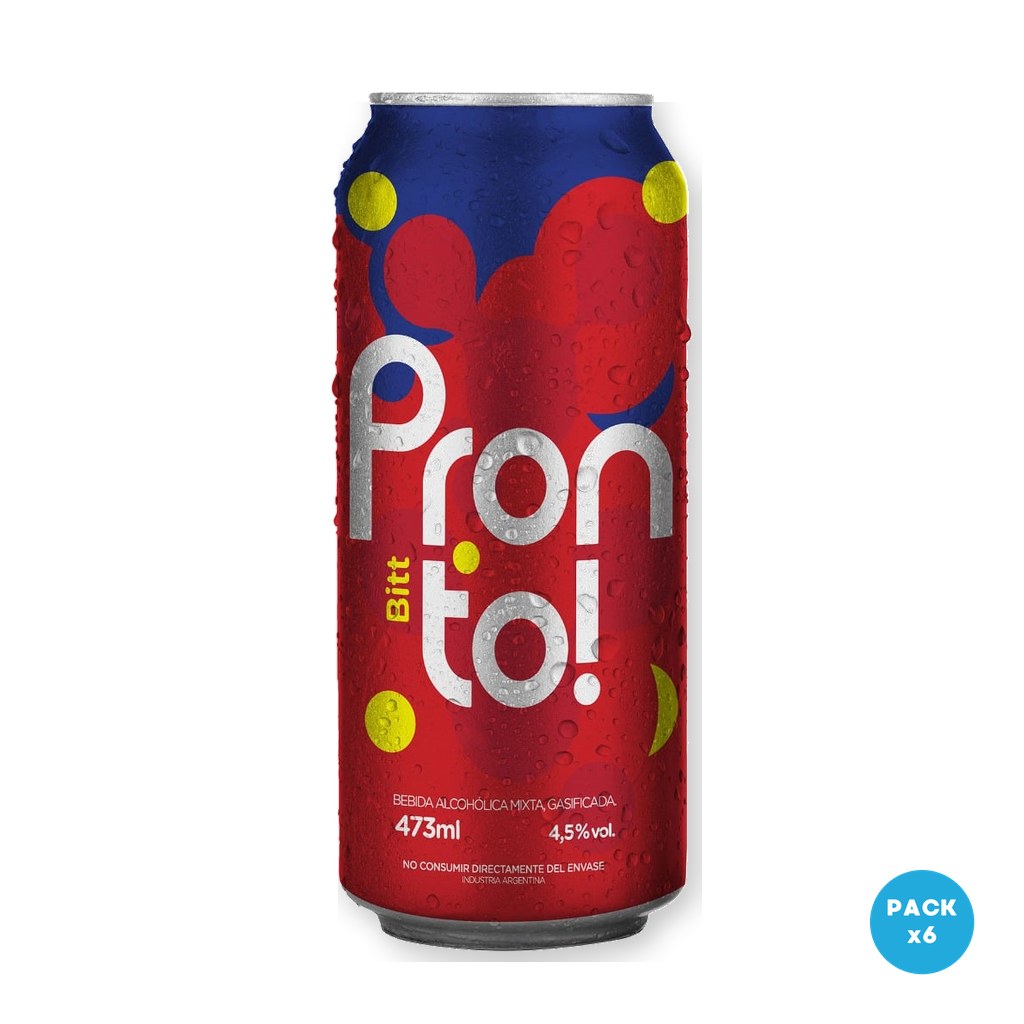 Pronto - Aperitivo Lata 473ml - 1 Six Pack