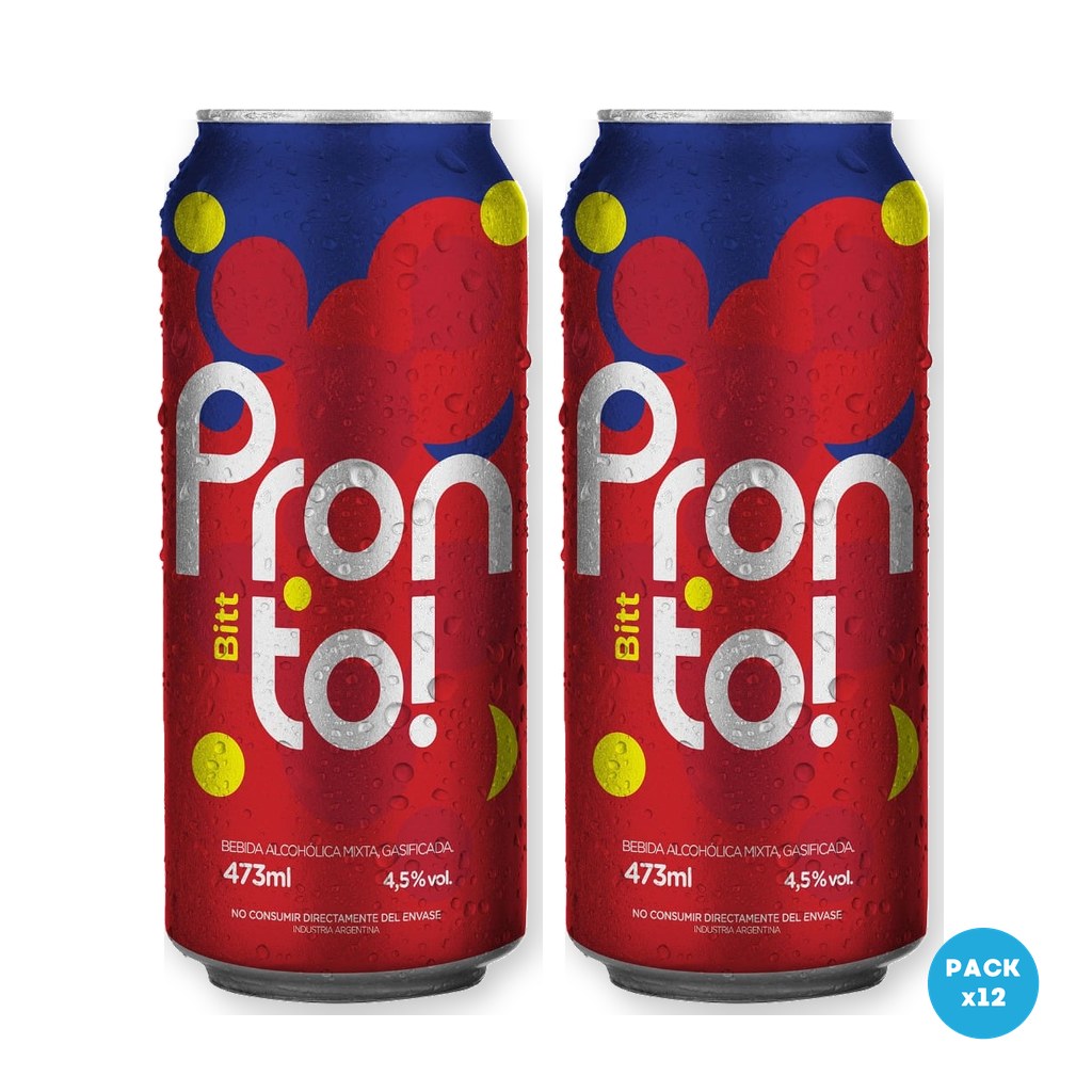 Pronto – Aperitivo Lata 473ml – 2 Six Packs Pronto - Aperitivo Lata 473ml - 2 Six Packs