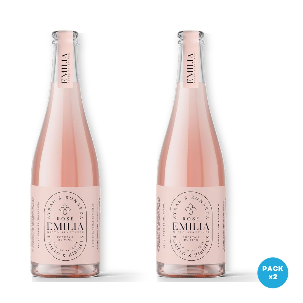 Emilia – Aperitivo Cocktail Con Alcohol Rose 750ml – 2 unidades Emilia - Aperitivo Cocktail Con Alcohol Rose 750ml - 2 unidades