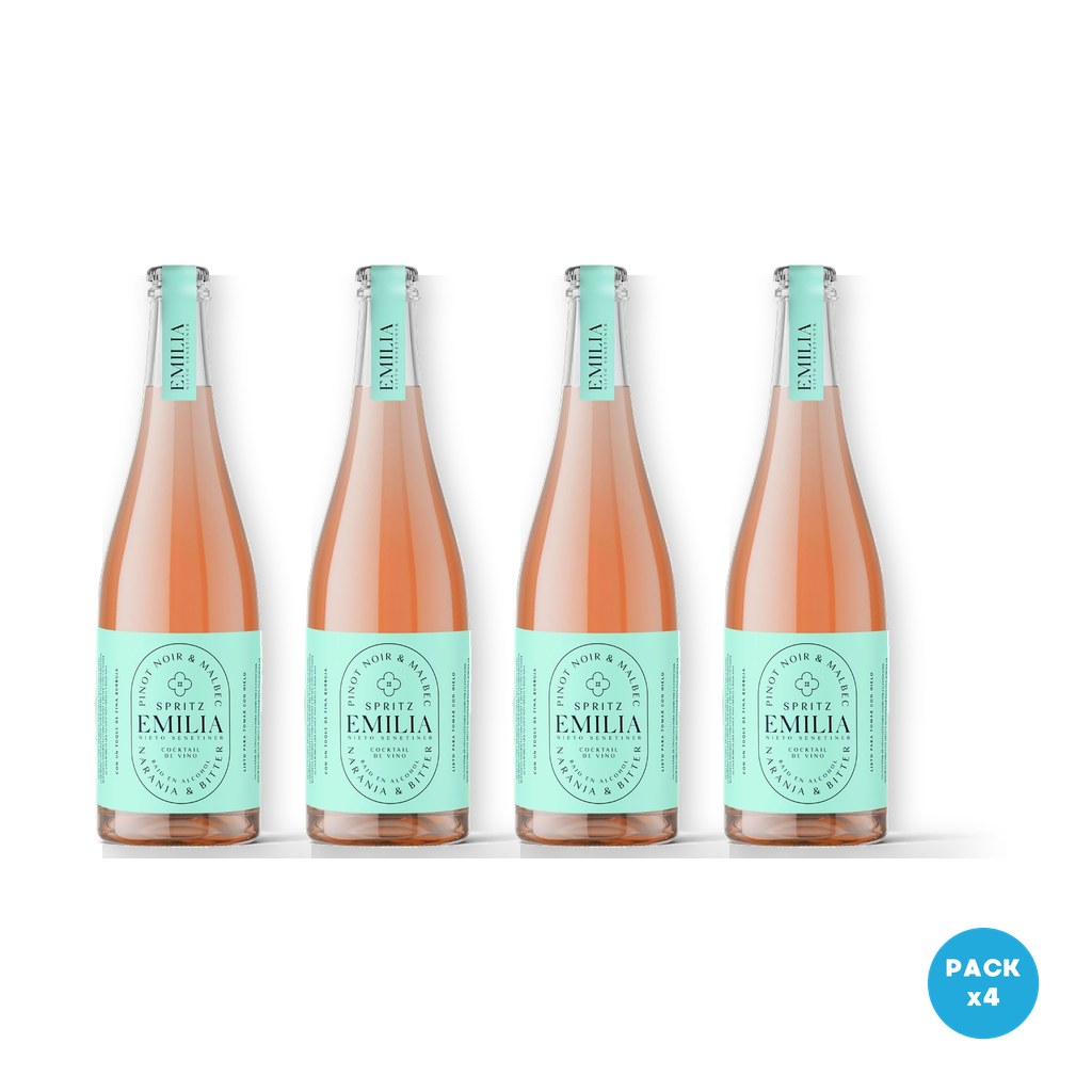 Emilia – Aperitivo Cocktail Con Alcohol Con Spritz 750ml – 4 unidades Emilia - Aperitivo Cocktail Con Alcohol Con Spritz 750ml - 4 unidades