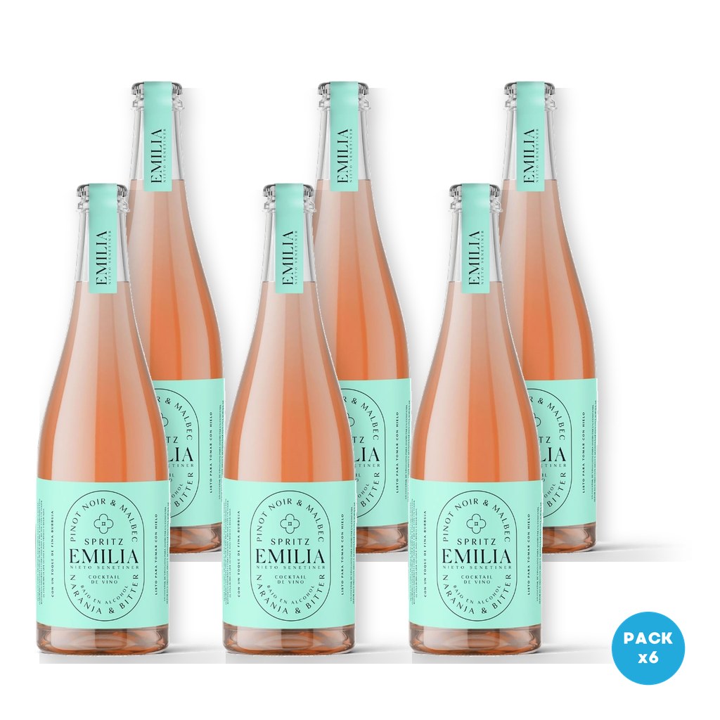 Emilia – Aperitivo Cocktail Con Alcohol Con Spritz 750ml – 6 unidades Emilia - Aperitivo Cocktail Con Alcohol Con Spritz 750ml - 6 unidades