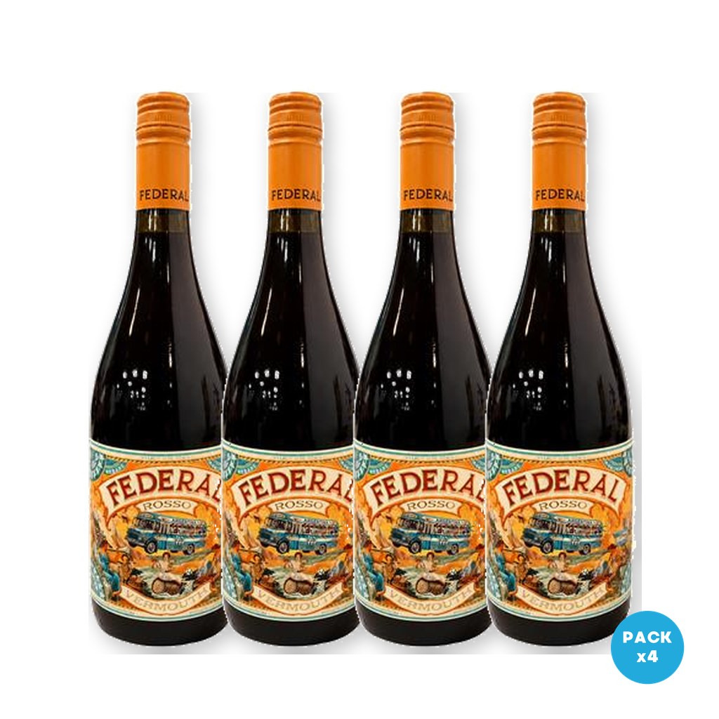 Federal – Vermouth Rosso 750ml – 4 unidades Federal - Vermouth Rosso 750ml - 4 unidades