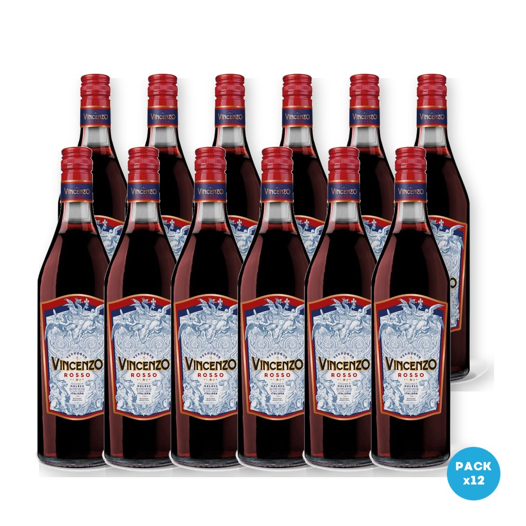 Vicenzo – Vermouth Rosso 950ml – 12 unidades Vicenzo - Vermouth Rosso 950ml - 12 unidades