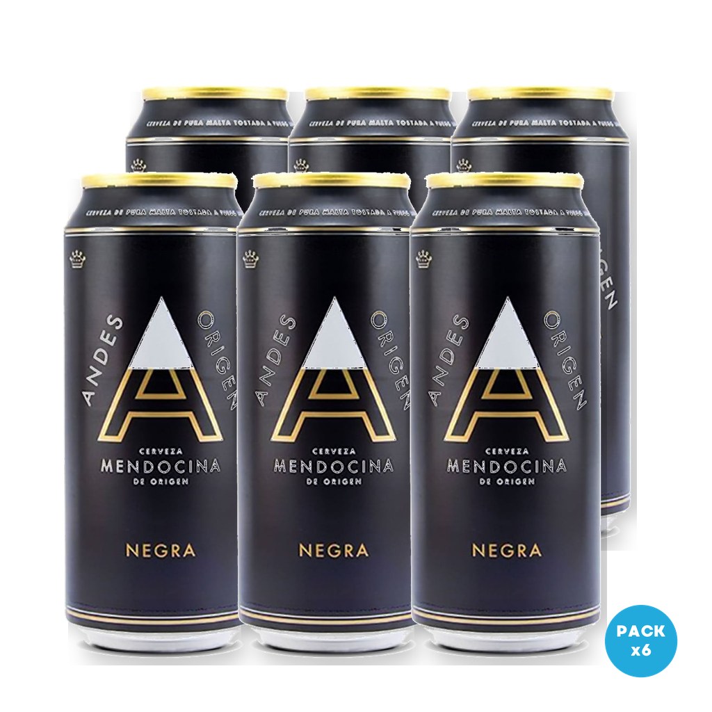 Andes Origen - Cerveza Negra Lata 473ml - 1 Six Pack
