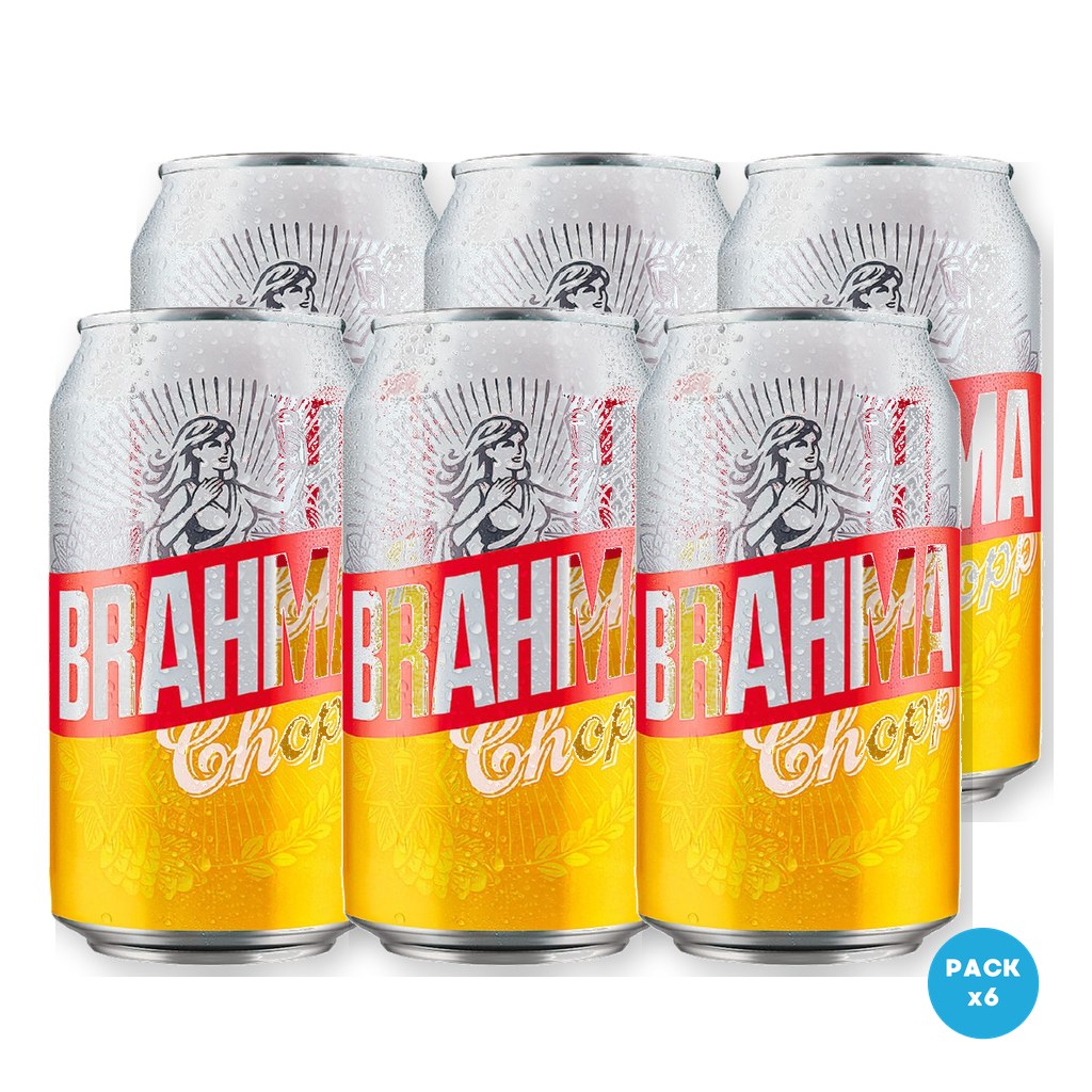 Brahma - Cerveza Rubia Lata 354ml - 1 Six Pack