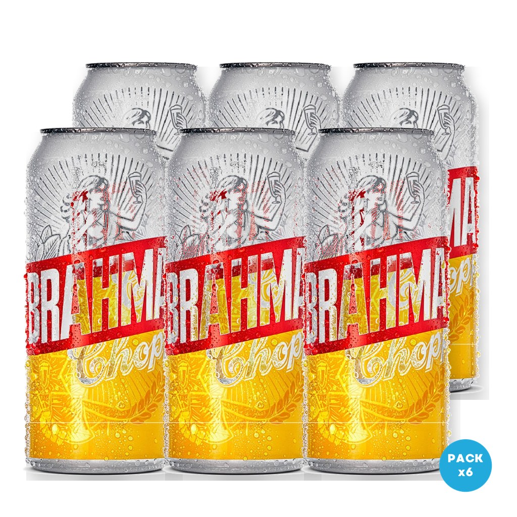 Brahma - Cerveza Rubia Lata 473ml - 1 Six Pack
