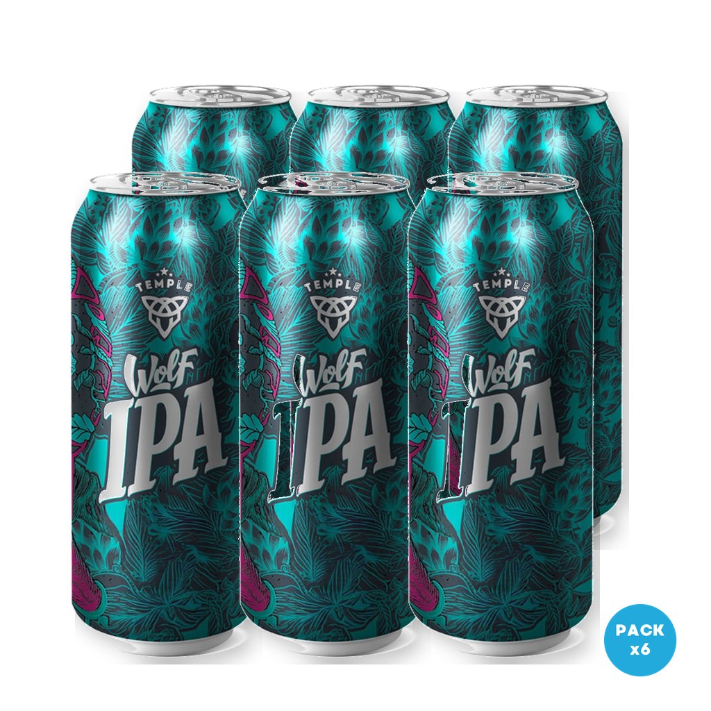 Temple - Cerveza IPA Lata 473ml - 1 Six Pack