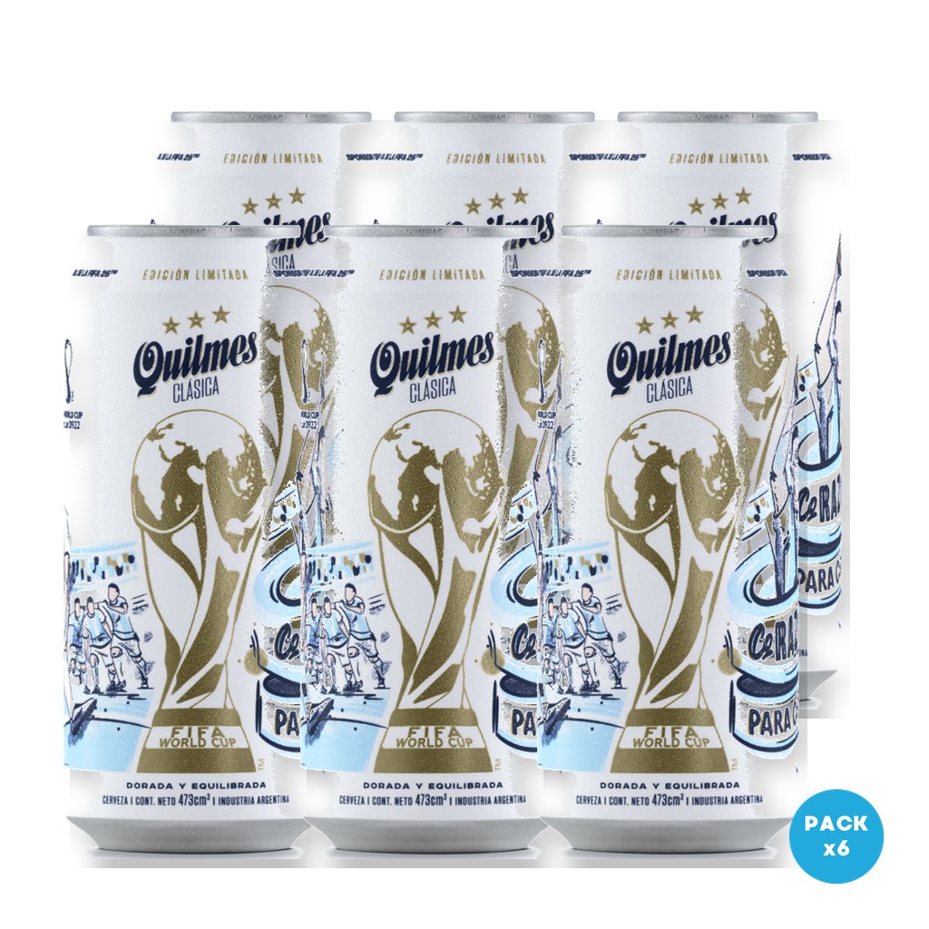 Quilmes - Cerveza Rubia Lata 473ml - 1 Six Pack