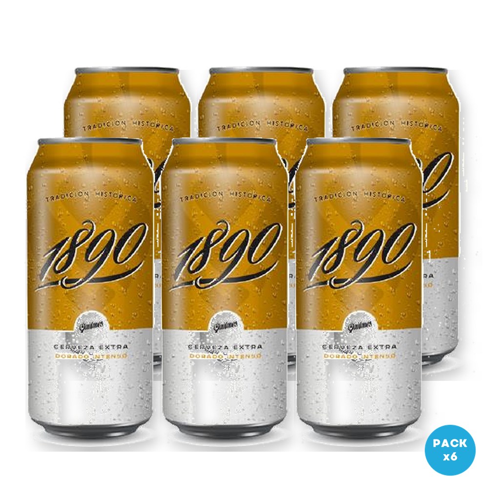 Quilmes 1890 - Cerveza Rubia Intensa Lata 473ml - 1 Six Pack