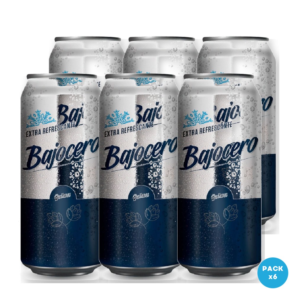 Quilmes - Cerveza Bajo Cero Rubia Lata 473ml - 1 Six Pack