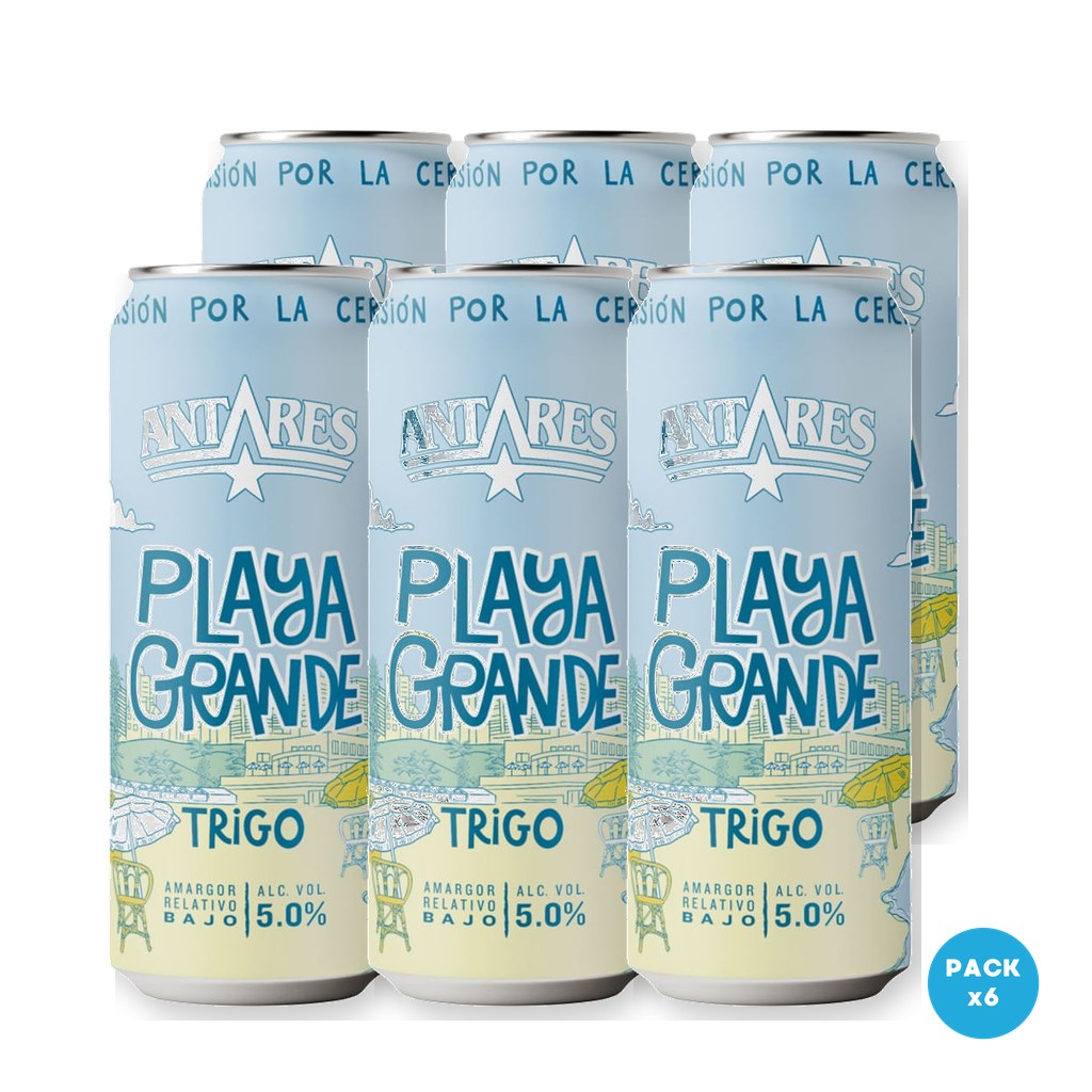 Antares - Cerveza Blanca Playa Grande Lata 473ml - 1 Six Pack