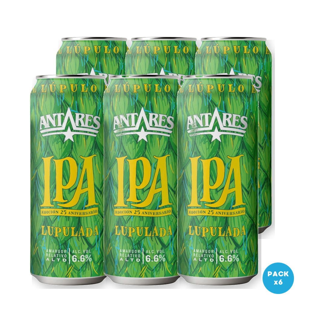 Antares - Cerveza IPA Lata 473ml - 1 Six Pack