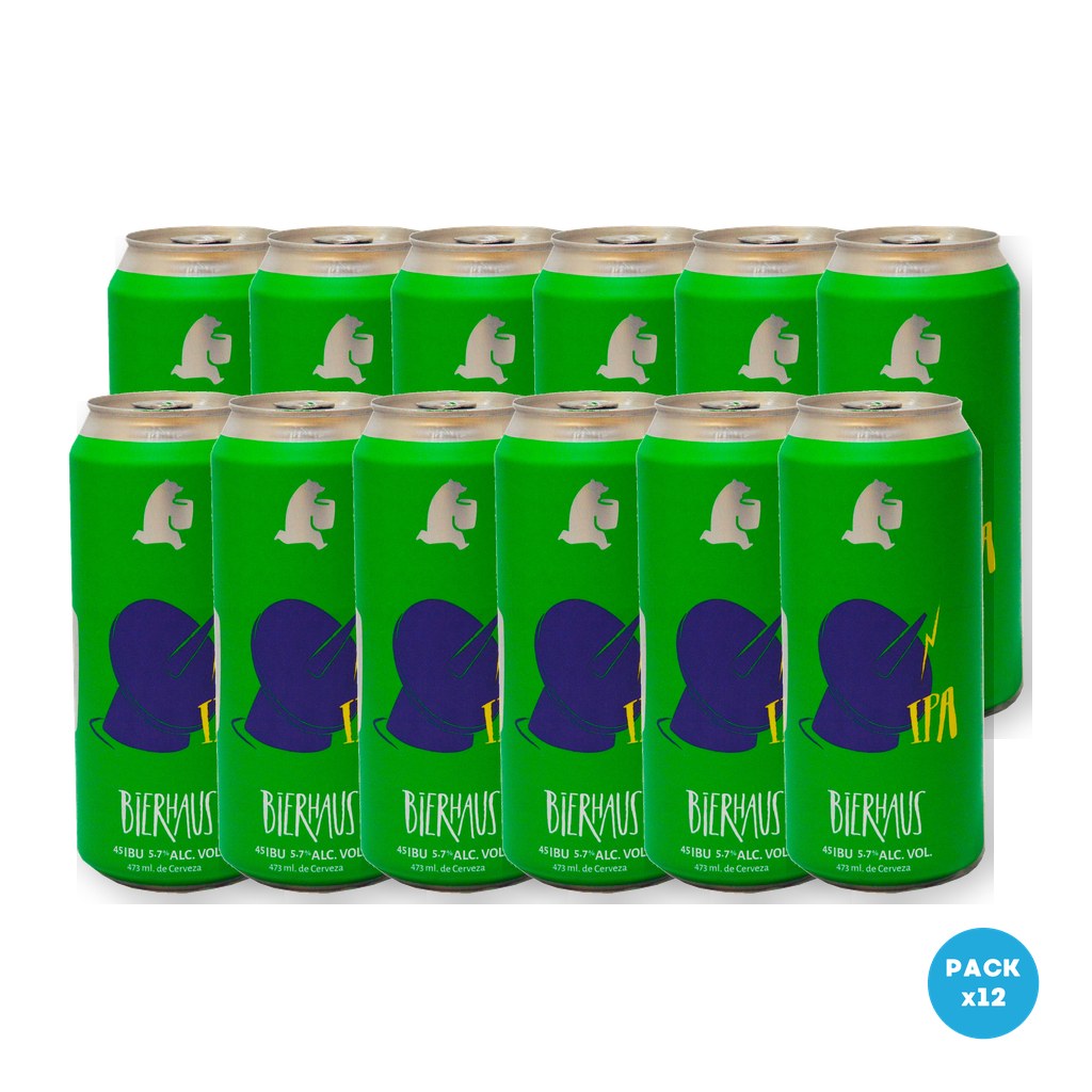 Bierhaus – Cerveza IPA Super Star Lata 473ml – 2 Six Packs Bierhaus - Cerveza IPA Super Star Lata 473ml - 2 Six Packs