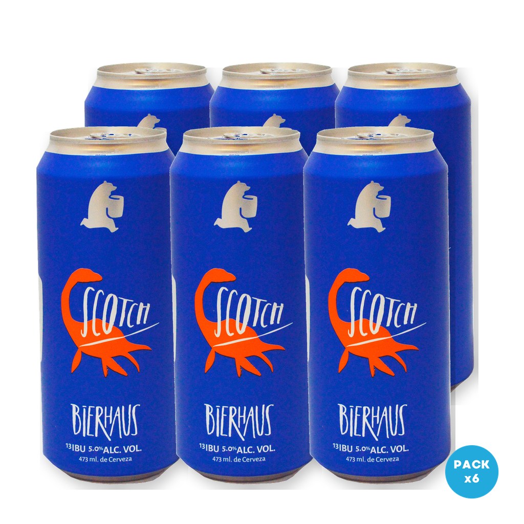Bierhaus - Cerveza Scotch Momentum Lata 473ml - 1 Six Pack