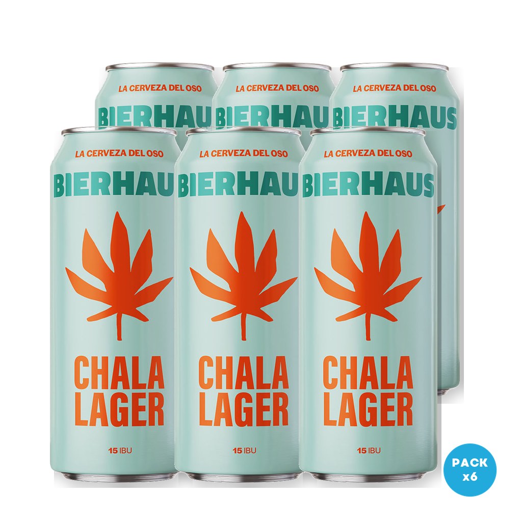 Bierhaus - Cerveza Chalalager Lata 473ml - 1 Six Pack