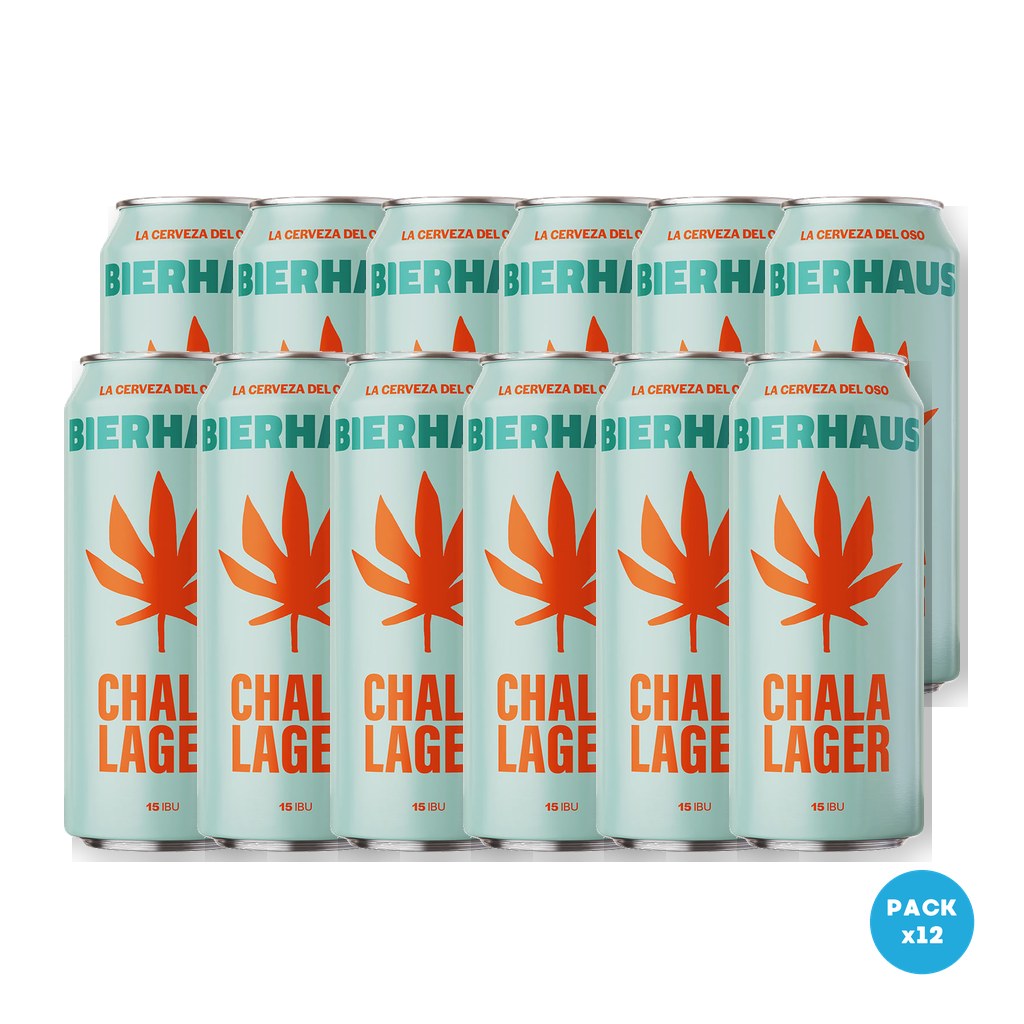 Bierhaus – Cerveza Chalalager Lata 473ml – 2 Six Packs Bierhaus - Cerveza Chalalager Lata 473ml - 2 Six Packs