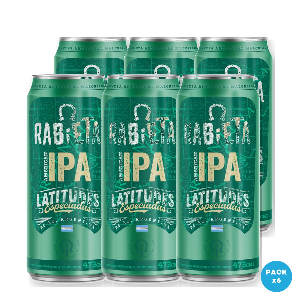 Rabieta - Cerveza Rubia IPA Lata 473ml - 1 Six Pack