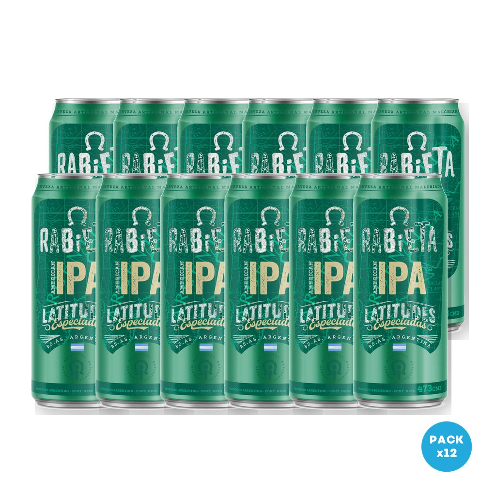 Rabieta – Cerveza Rubia IPA Lata 473ml – 2 Six Packs Rabieta - Cerveza Rubia IPA Lata 473ml - 2 Six Packs