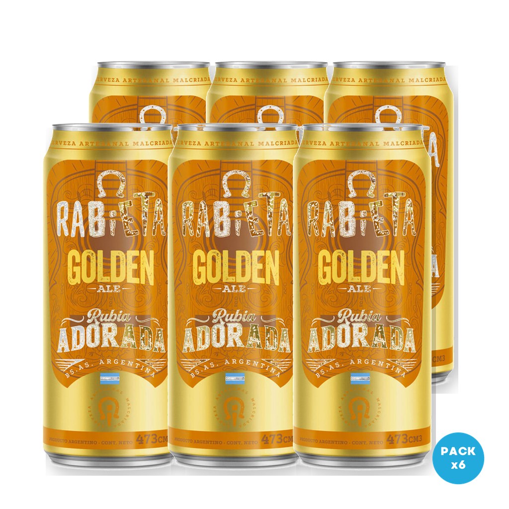Rabieta - Cerveza Golden Ale Lata 473ml - 1 Six Pack
