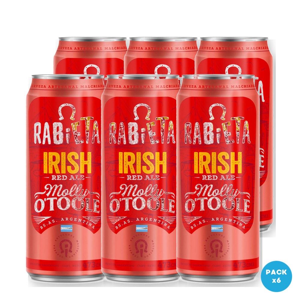 Rabieta - Cerveza Roja Irish Ale Lata 473ml - 1 Six Pack