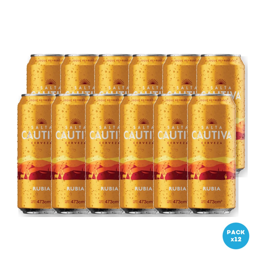 Salta Cautiva – Cerveza Blanca Lata 473ml – 2 Six Packs Salta Cautiva - Cerveza Blanca Lata 473ml - 2 Six Packs