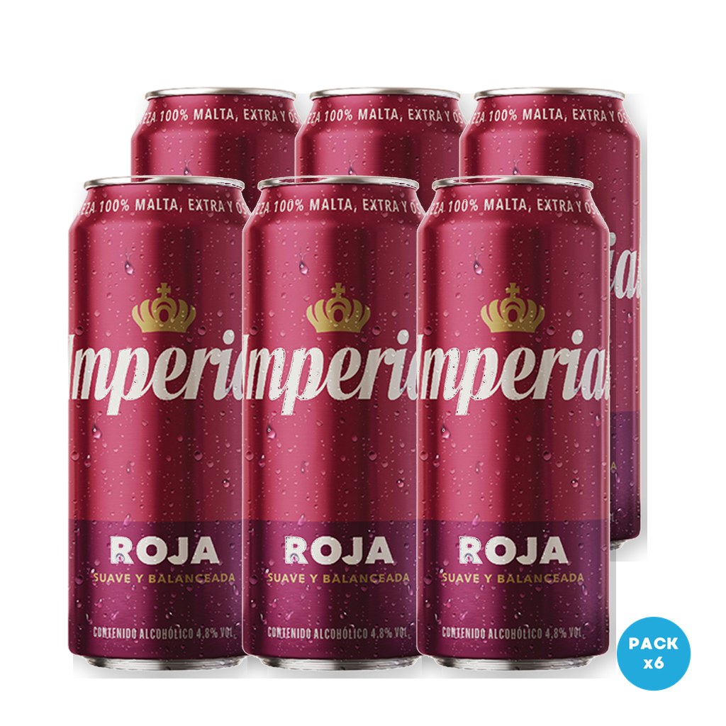 Imperial - Cerveza Roja Lata 473ml - 1 Six Pack