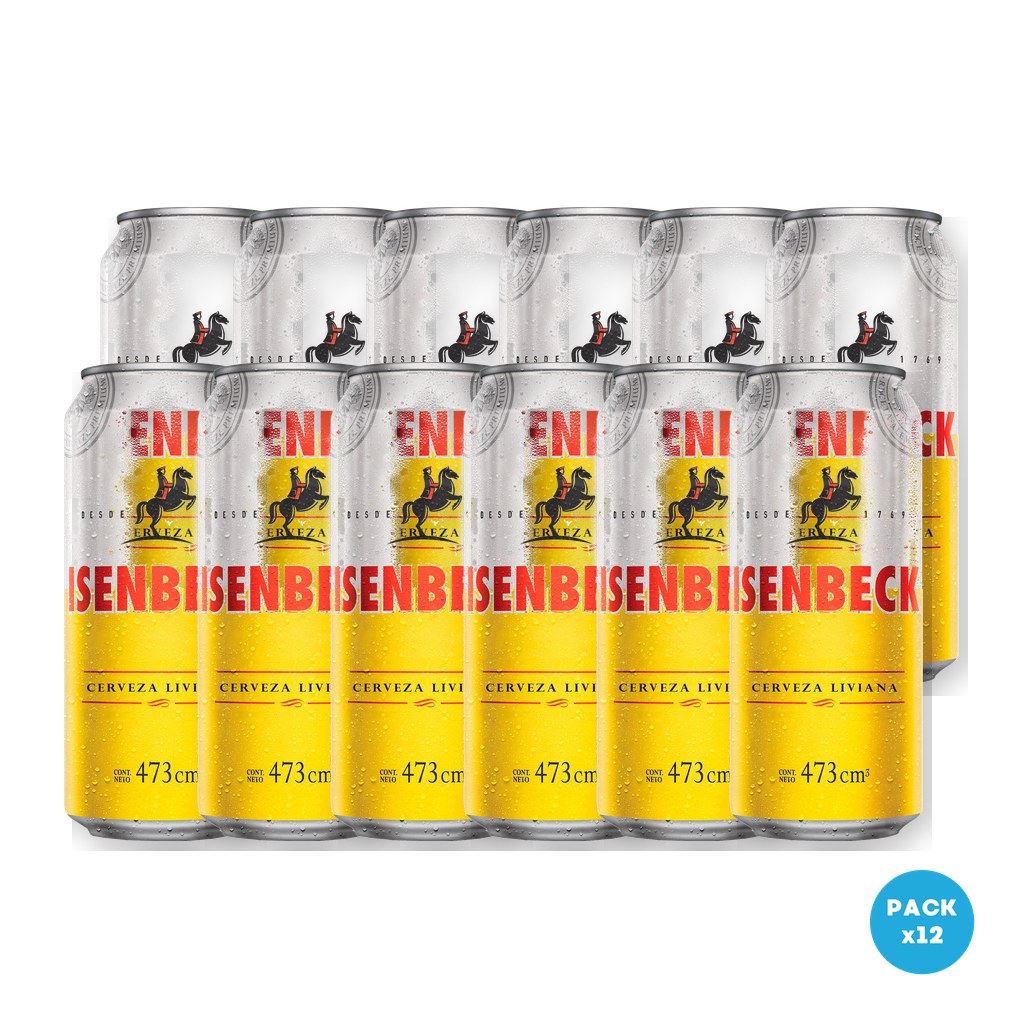 Isenbeck – Cerveza Rubia Liviana Lata 473ml – 2 Six Packs Isenbeck - Cerveza Rubia Liviana Lata 473ml - 2 Six Packs