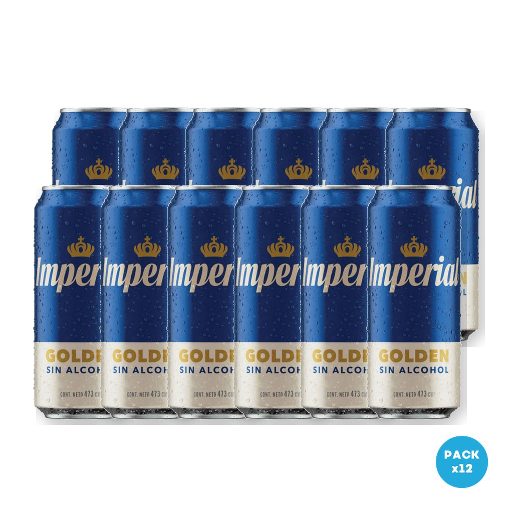 Imperial – Cerveza sin Alcohol Golden 0% Lata 473ml – 2 Six Packs Imperial - Cerveza sin Alcohol Golden 0% Lata 473ml - 2 Six Packs