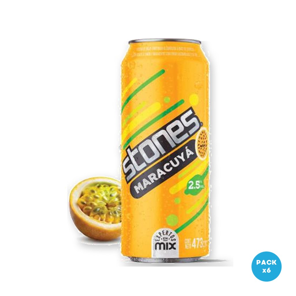 Stones - Cerveza Maracuyá Lata 473ml - 1 Six Pack