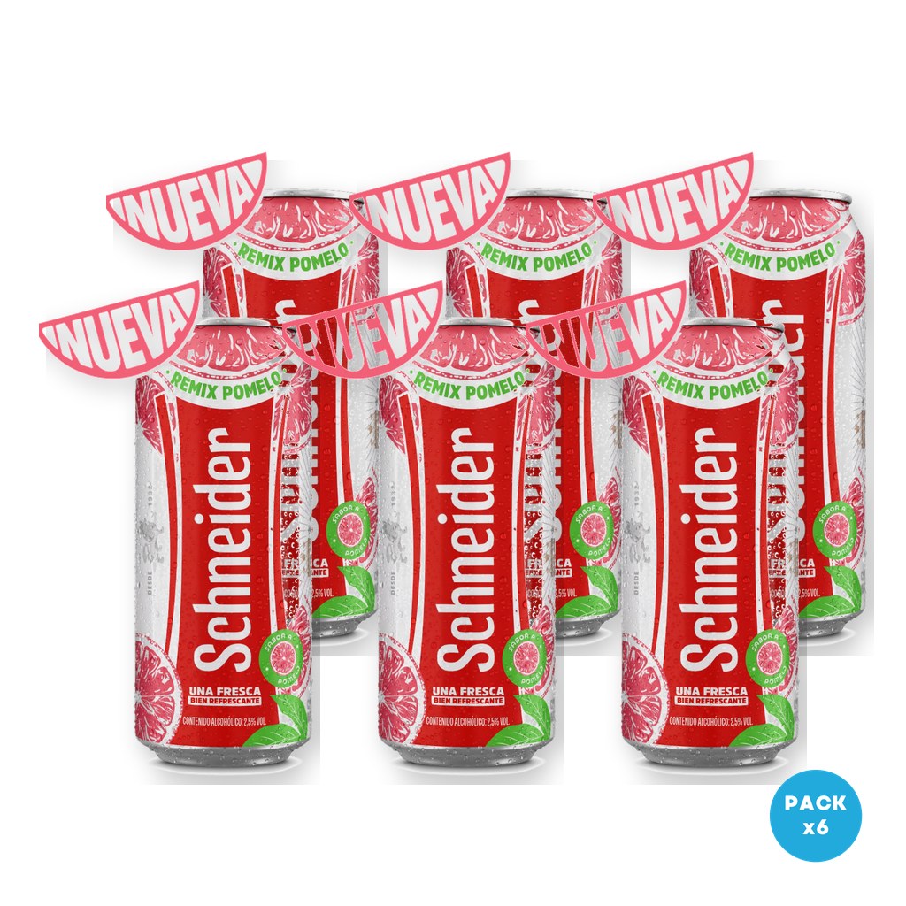 Schneider - Cerveza Pomelo Remix Lata 473ml - 1 Six Pack