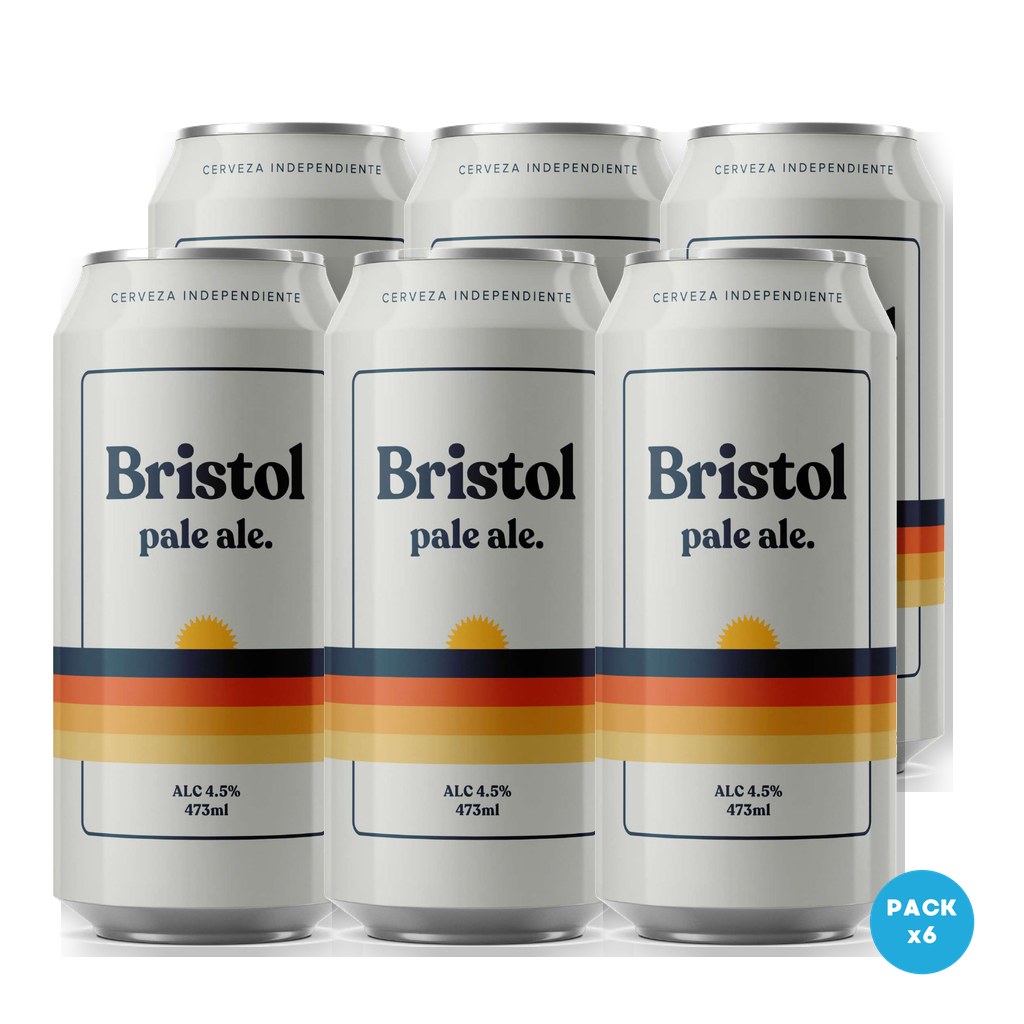 Bristol - Cerveza Pale Ale Lata 473ml - 1 Six Pack