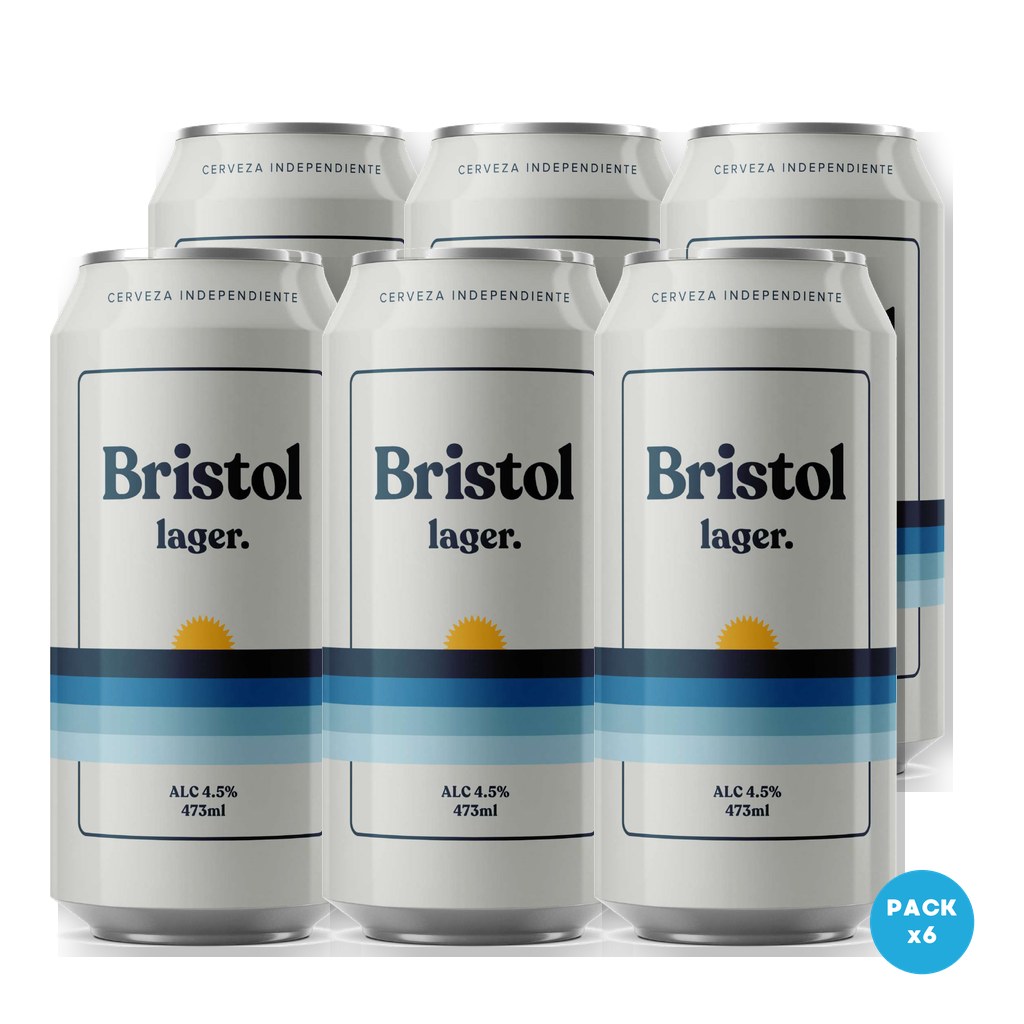 Bristol - Cerveza Lager Lata 473ml - 1 Six Pack