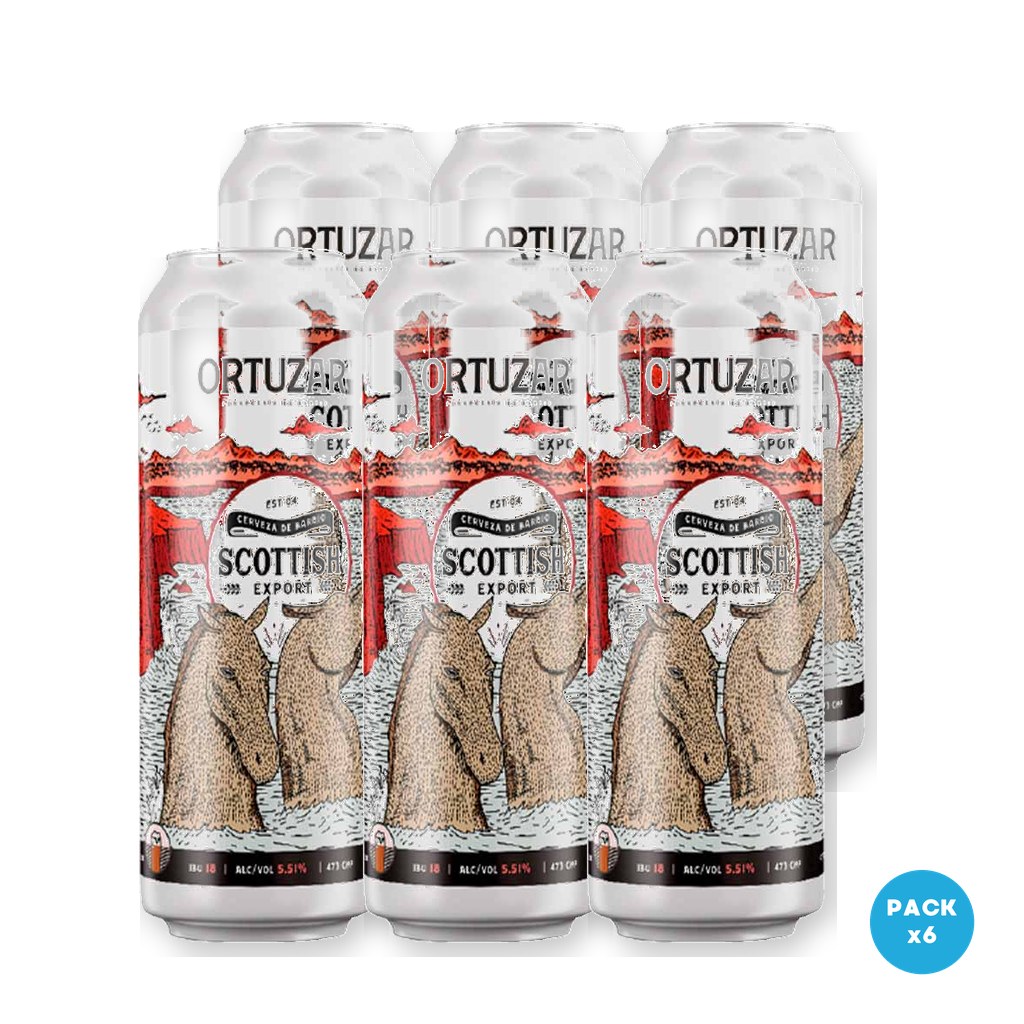 Ortúzar - Cerveza Scottish Export Lata 473ml - 1 Six Pack