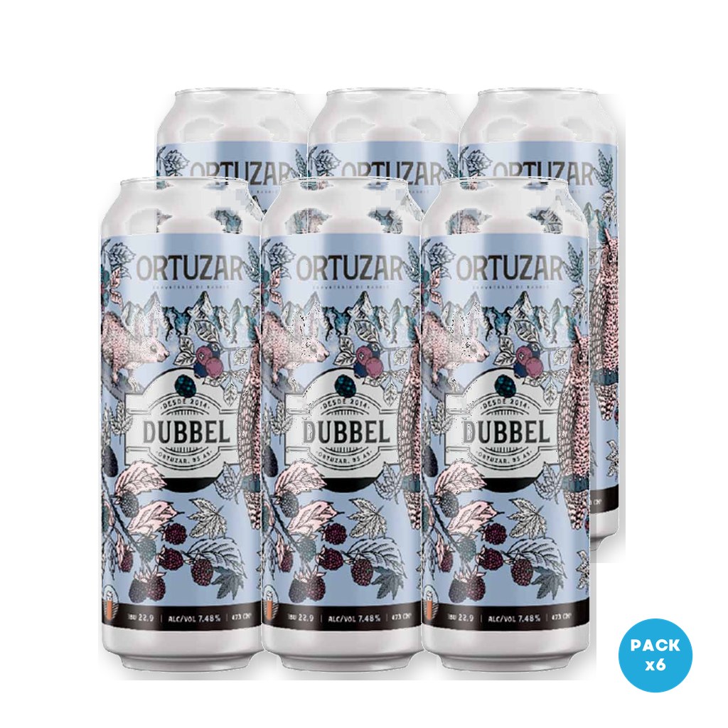 Ortúzar - Cerveza Dubbel Lata 473ml - 1 Six Pack