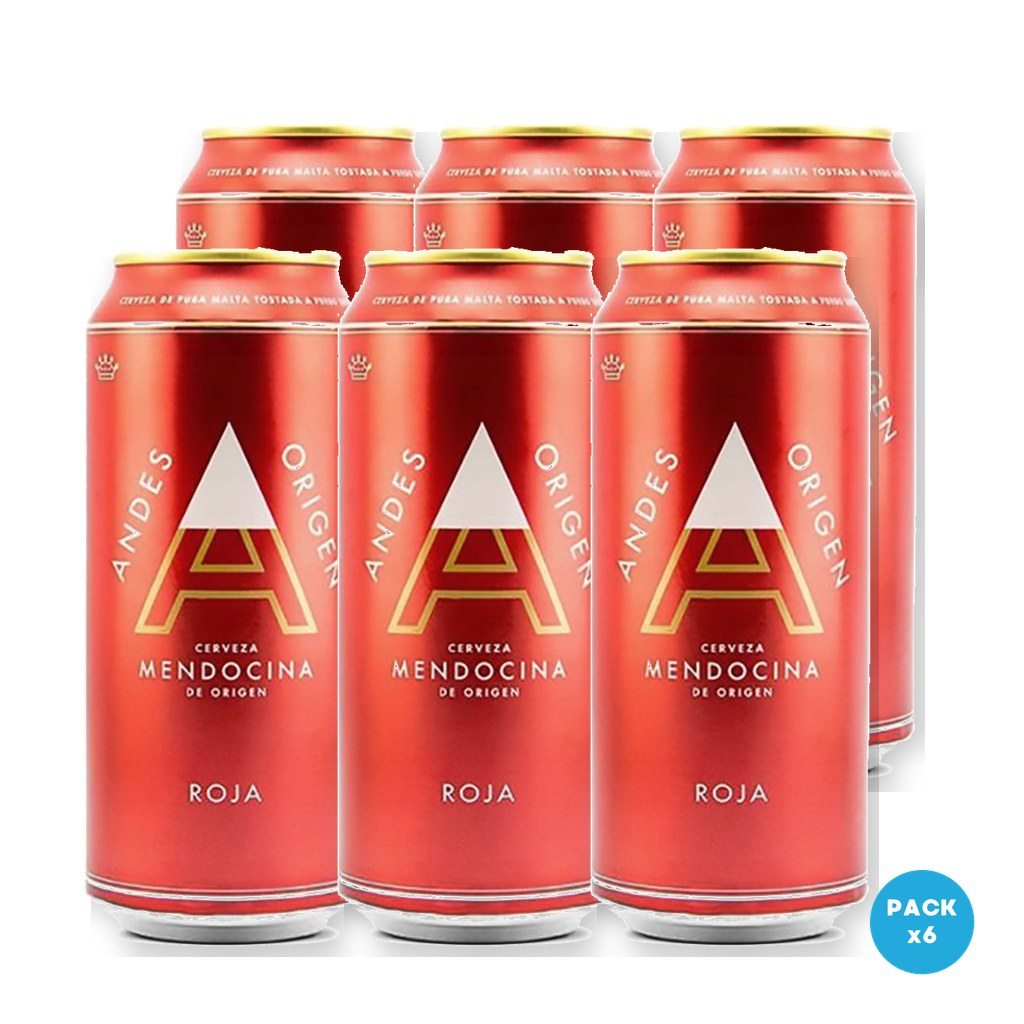 Andes Origen - Cerveza Roja Lata 473ml - 1 Six Pack