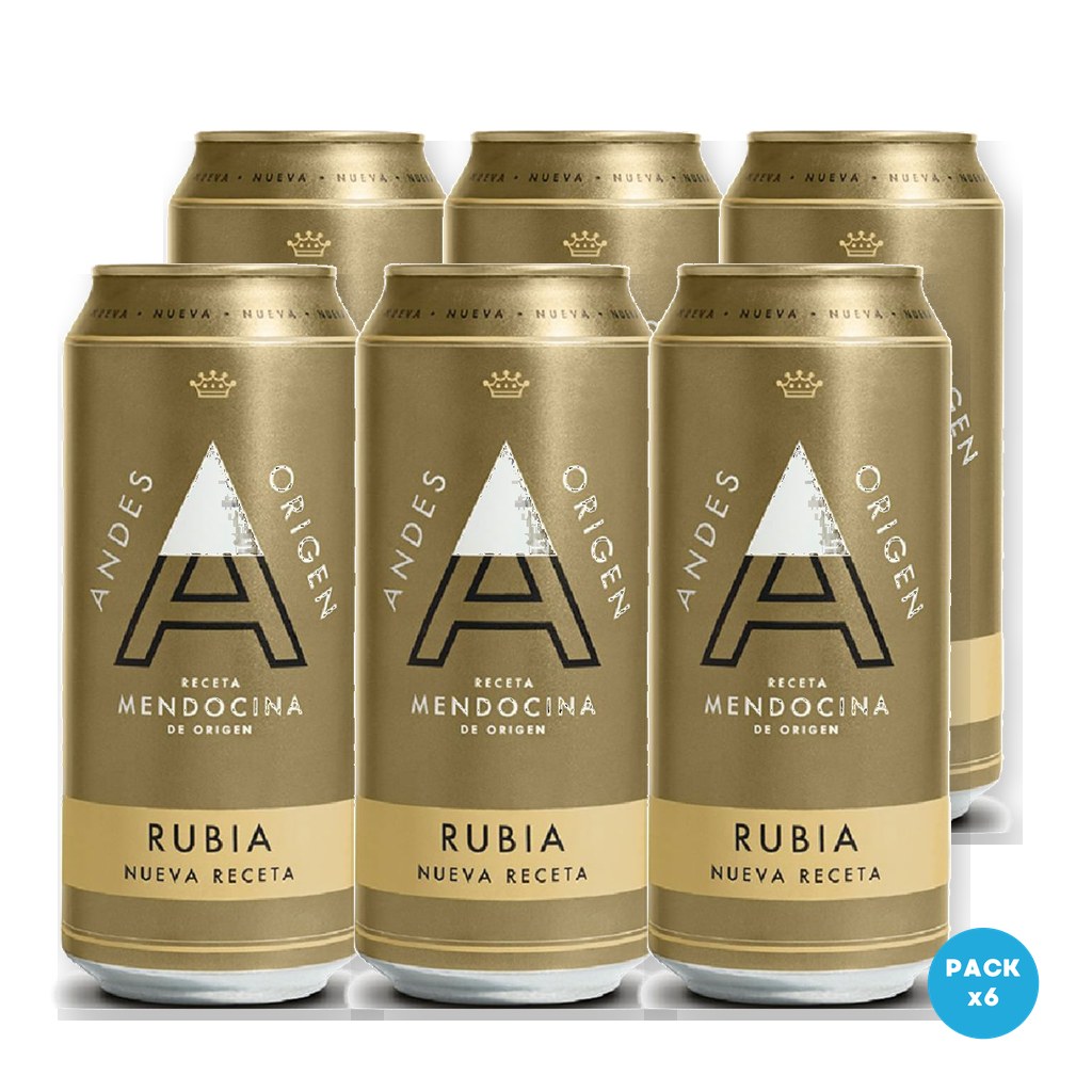 Andes Origen - Cerveza Rubia Lata 473ml - 1 Six Pack