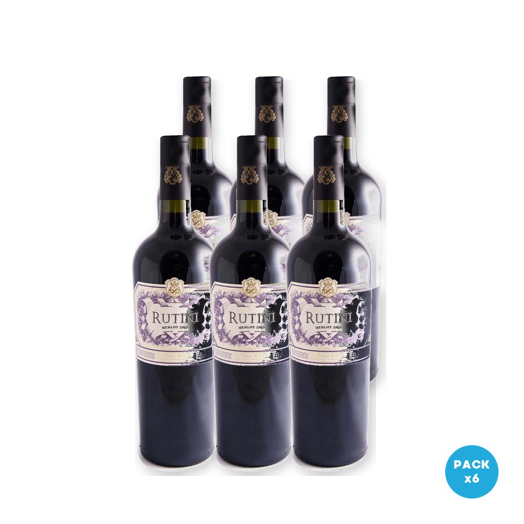 Rutini - Vino Tinto Merlot 750ml - 6 unidades
