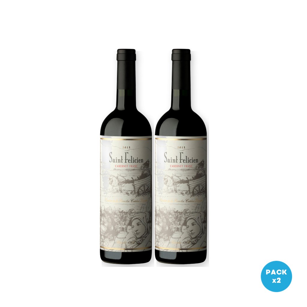 Saint Felicien – Vino Tinto Cabernet Franc 750ml – 2 unidades Saint Felicien - Vino Tinto Cabernet Franc 750ml - 2 unidades