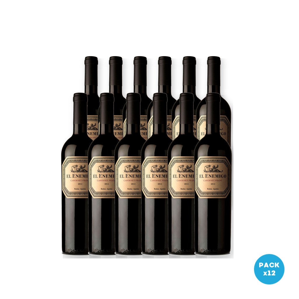 El Enemigo – Vino Tinto Cabernet Franc 750ml – 12 unidades El Enemigo - Vino Tinto Cabernet Franc 750ml - 12 unidades