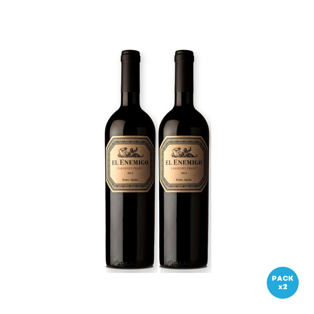 El Enemigo – Vino Tinto Cabernet Franc 750ml – 2 unidades El Enemigo - Vino Tinto Cabernet Franc 750ml - 2 unidades